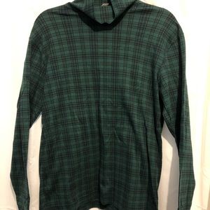 Plaid longsleeve turtleneck